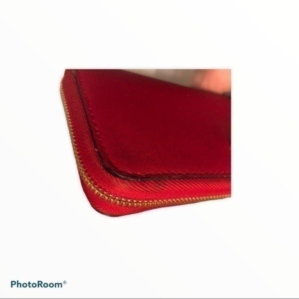 Michael kors red leather wristlet wallet clutch - Picture 10 of 12